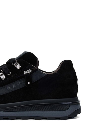  Tamer Tanca Erkek Hakiki Deri Siyah Süet Casual Ayakkabı