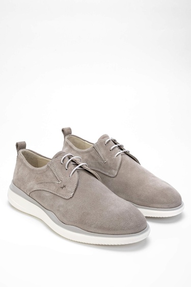  Tamer Tanca Erkek Hakiki Deri Bej Casual Ayakkabı