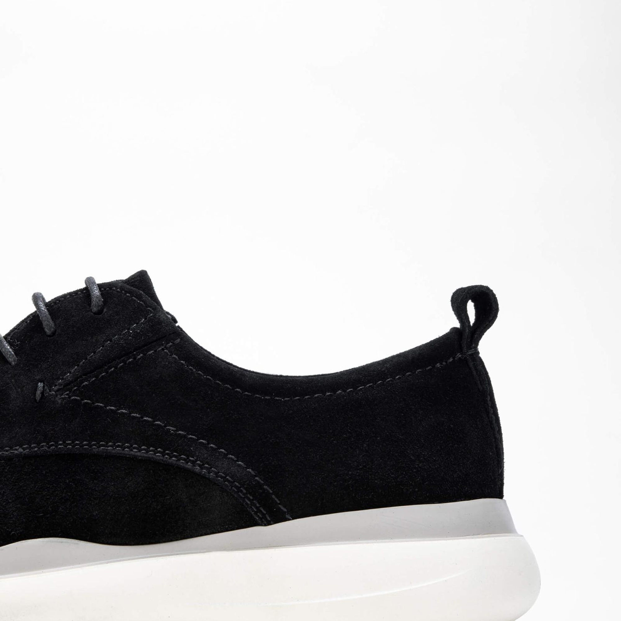 Tamer Tanca Erkek Hakiki Deri Siyah Süet Casual Ayakkabı