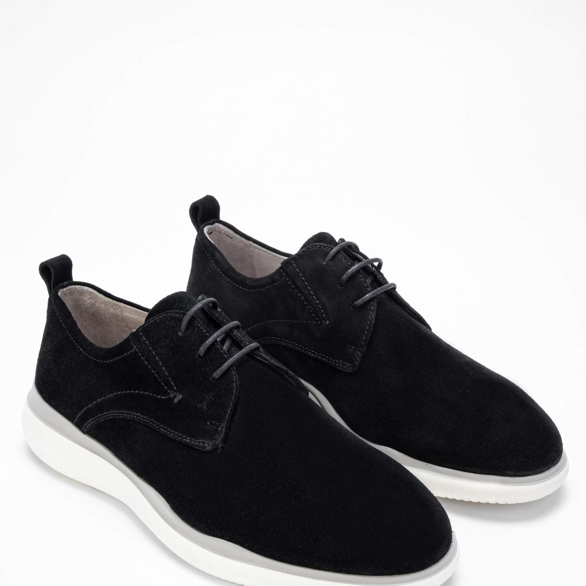 Tamer Tanca Erkek Hakiki Deri Siyah Süet Casual Ayakkabı