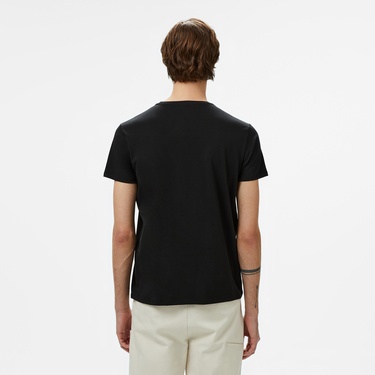  Lacoste Erkek Slim Fit Bisiklet Yaka Siyah T-Shirt