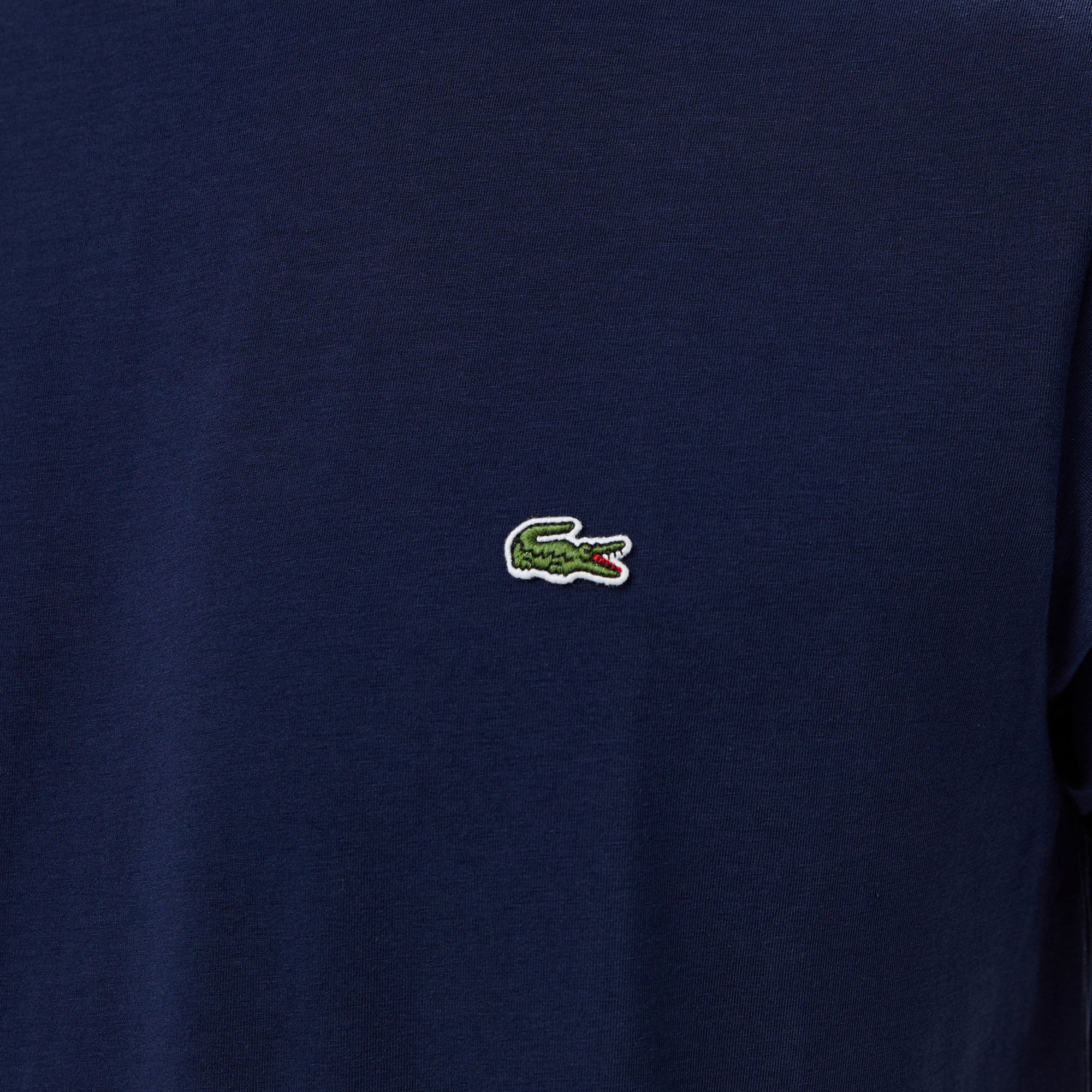 Lacoste Erkek Slim Fit Bisiklet Yaka Lacivert T-Shirt