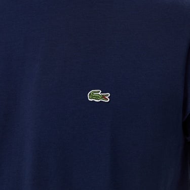 Lacoste Erkek Slim Fit Bisiklet Yaka Lacivert T-Shirt