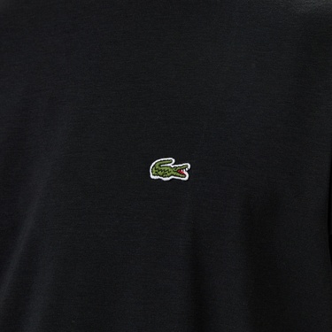  Lacoste Erkek Slim Fit Bisiklet Yaka Siyah T-Shirt