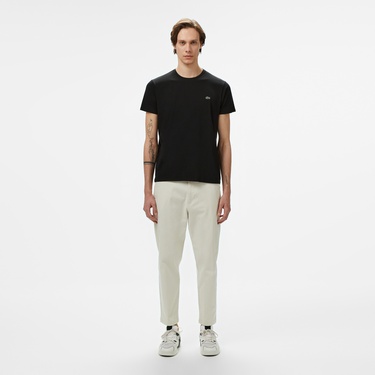  Lacoste Erkek Slim Fit Bisiklet Yaka Siyah T-Shirt