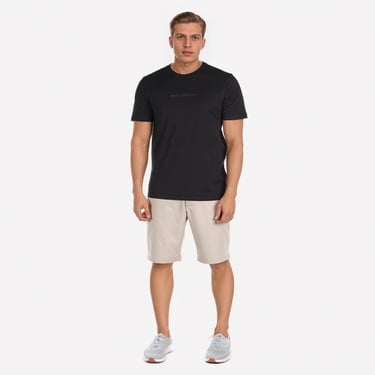  Columbia Bar Split Graphic Erkek Siyah Günlük T-Shirt