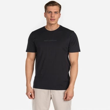  Columbia Bar Split Graphic Erkek Siyah Günlük T-Shirt