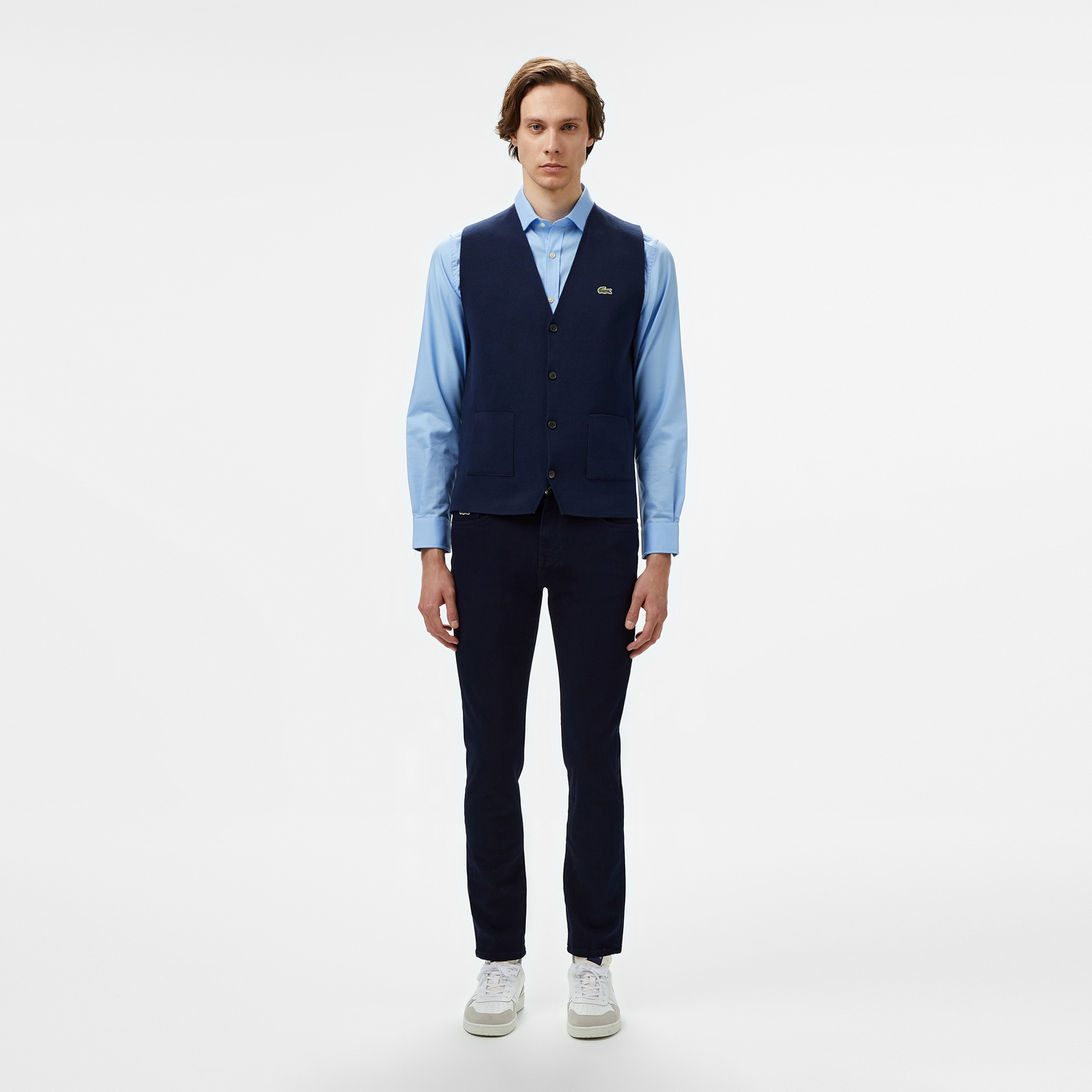 Lacoste Erkek Slim Fit Açık Mavi Gömlek