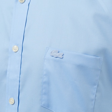  Lacoste Erkek Regular Fit Düğmeli Yaka Mavi Gömlek