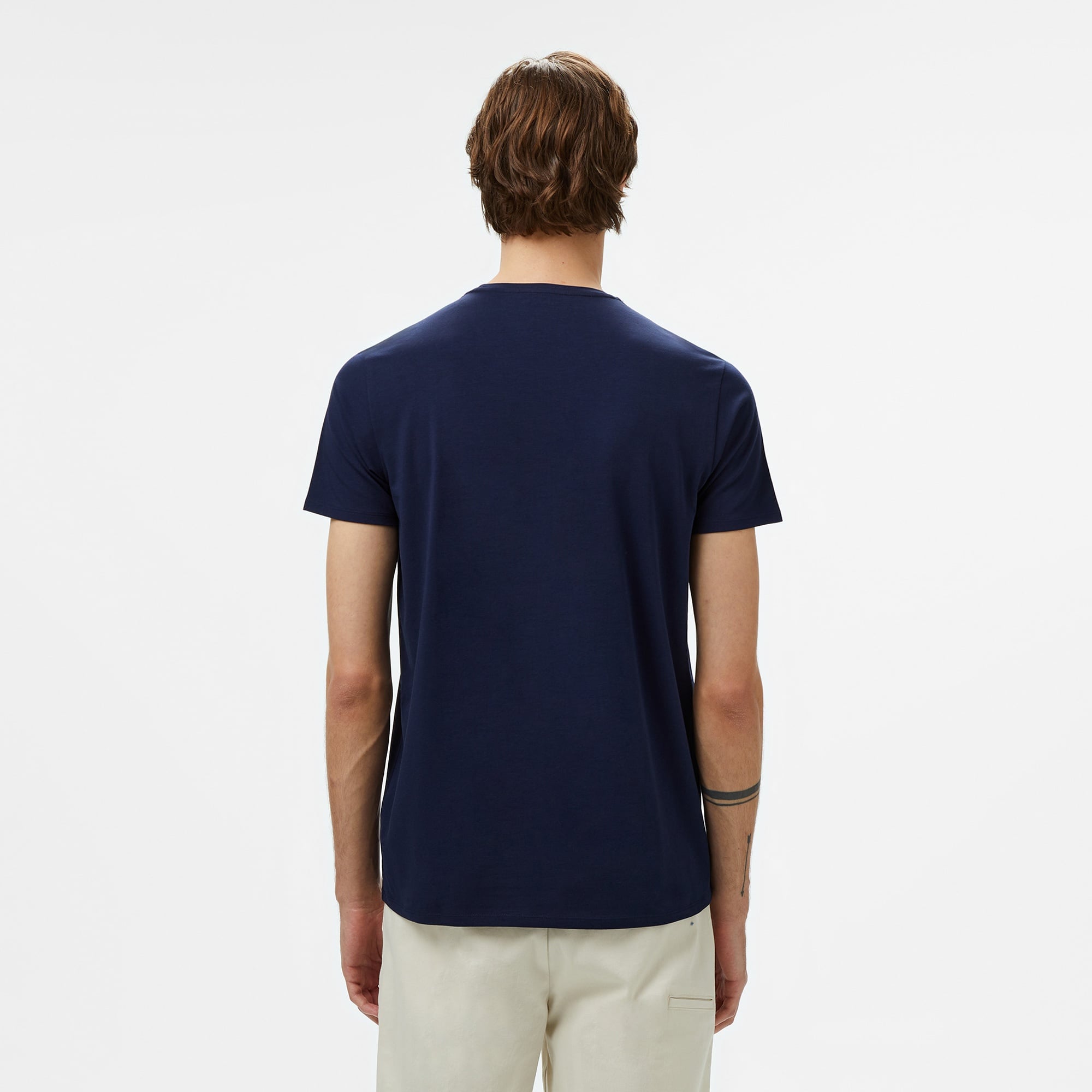 Lacoste Erkek Slim Fit Bisiklet Yaka Lacivert T-Shirt
