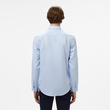  Lacoste Erkek Slim Fit Düğmeli Yaka Açık Mavi Gömlek