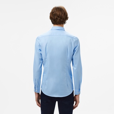 Lacoste Erkek Slim Fit Açık Mavi Gömlek