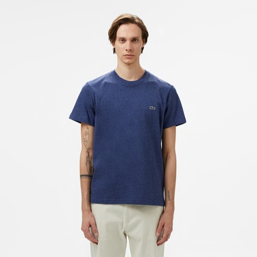  Lacoste Erkek Regular Fit Bisiklet Yaka Lacivert T-Shirt