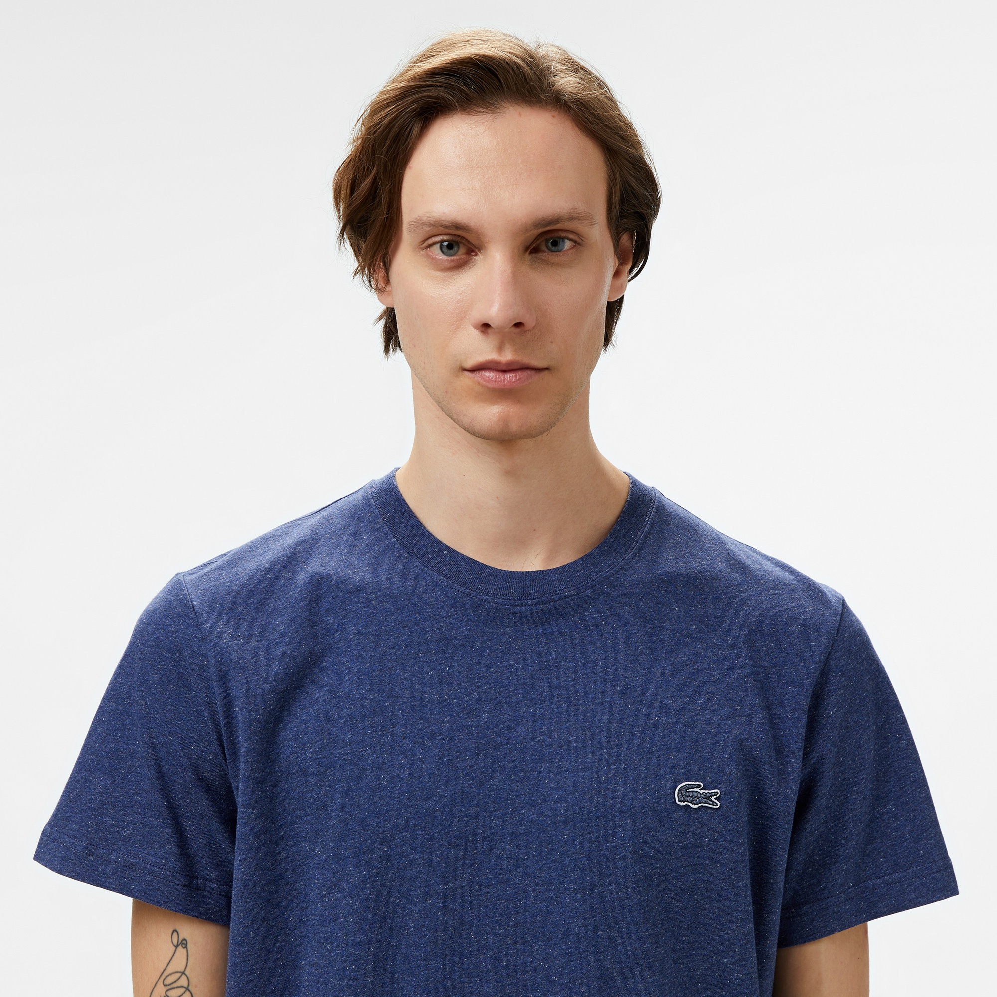 Lacoste Erkek Regular Fit Bisiklet Yaka Lacivert T-Shirt