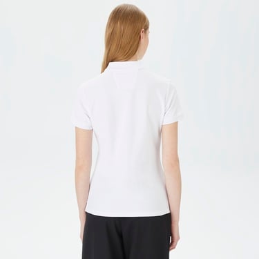  Nautica Kadın Beyaz Standart Fit Kısa Kollu Polo