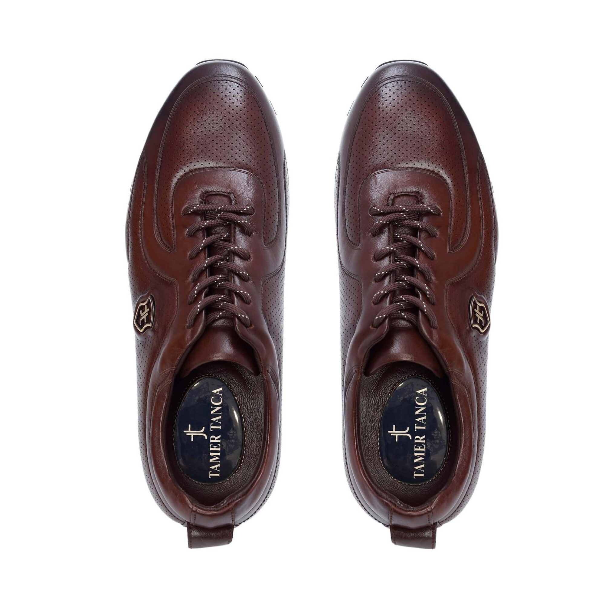 Tamer Tanca Erkek Hakiki Deri Kahverengi Casual Ayakkabı