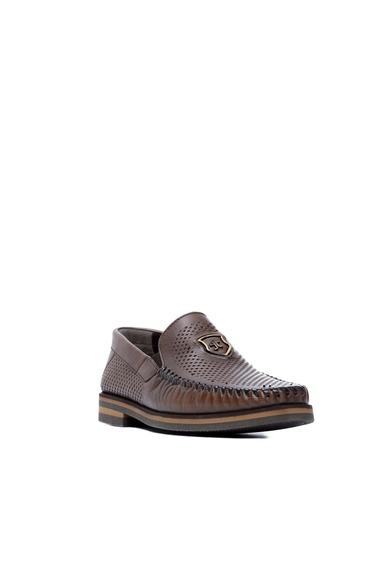  Tamer Tanca Erkek Hakiki Deri Kahverengi Casual Ayakkabı