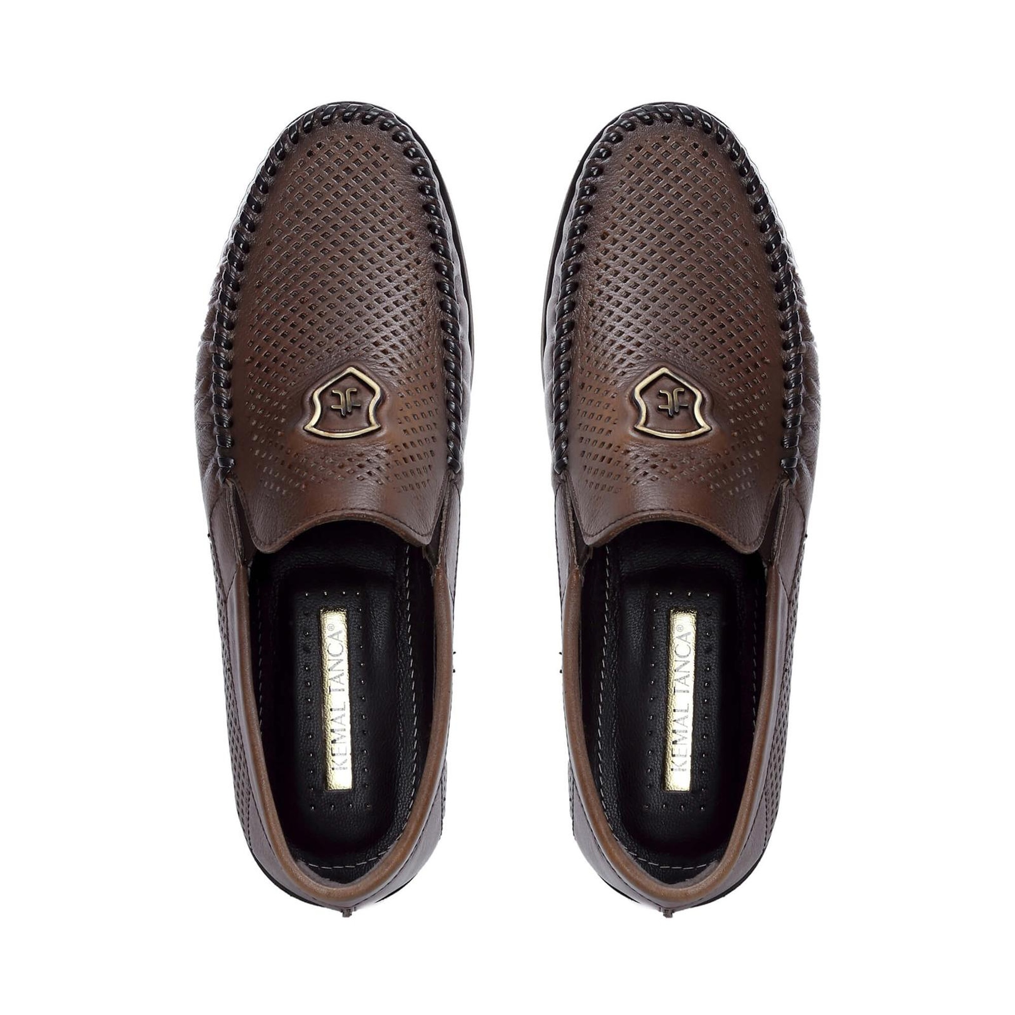 Tamer Tanca Erkek Hakiki Deri Kahverengi Casual Ayakkabı