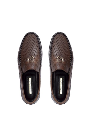  Tamer Tanca Erkek Hakiki Deri Kahverengi Casual Ayakkabı