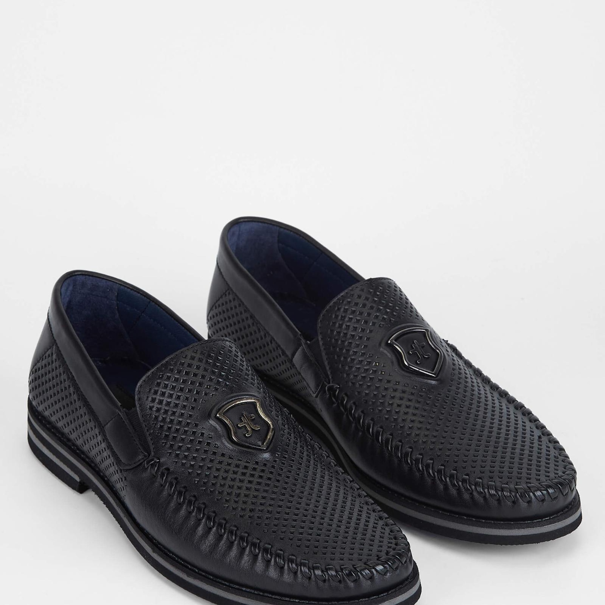 Tamer Tanca Erkek Hakiki Deri Siyah Casual Ayakkabı