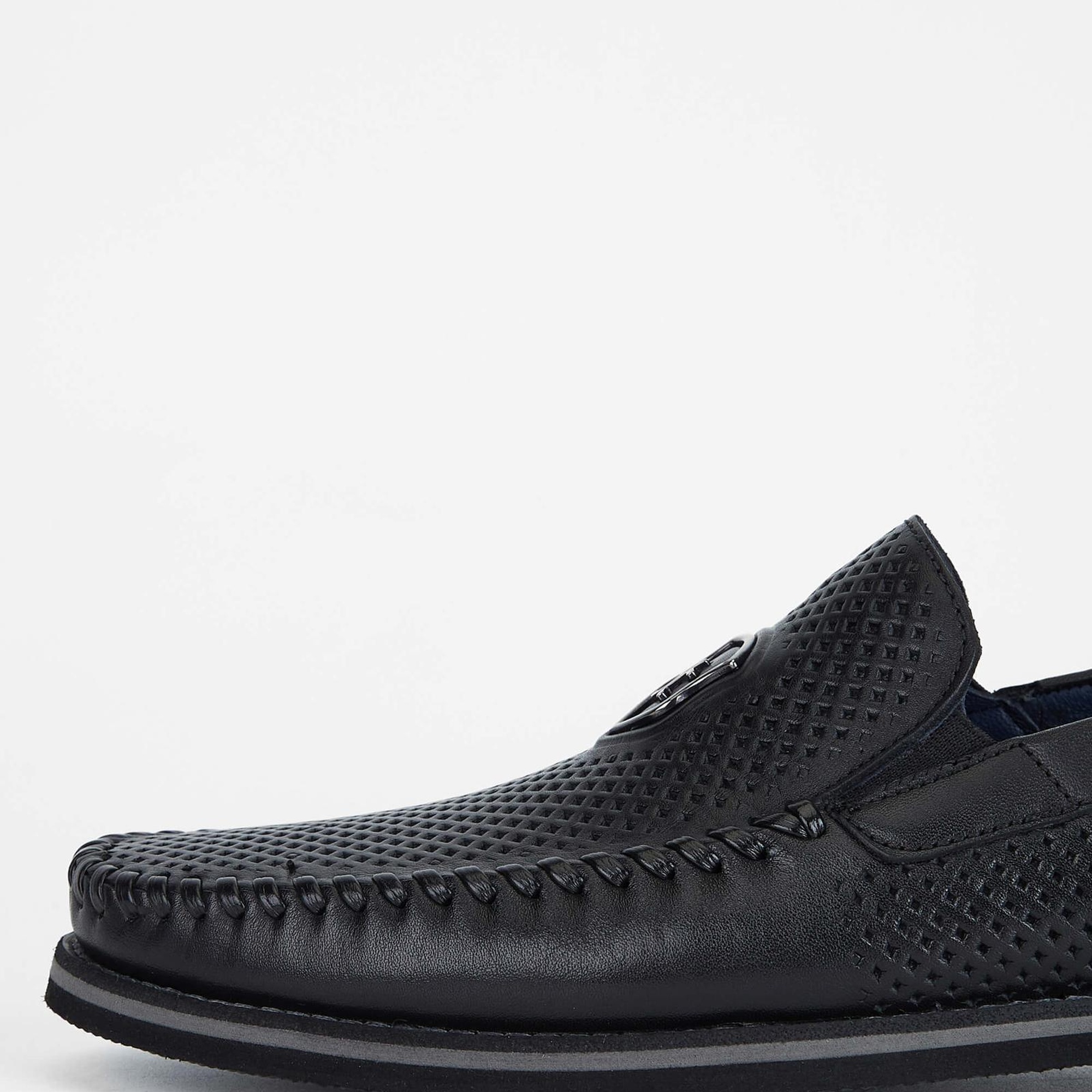 Tamer Tanca Erkek Hakiki Deri Siyah Casual Ayakkabı