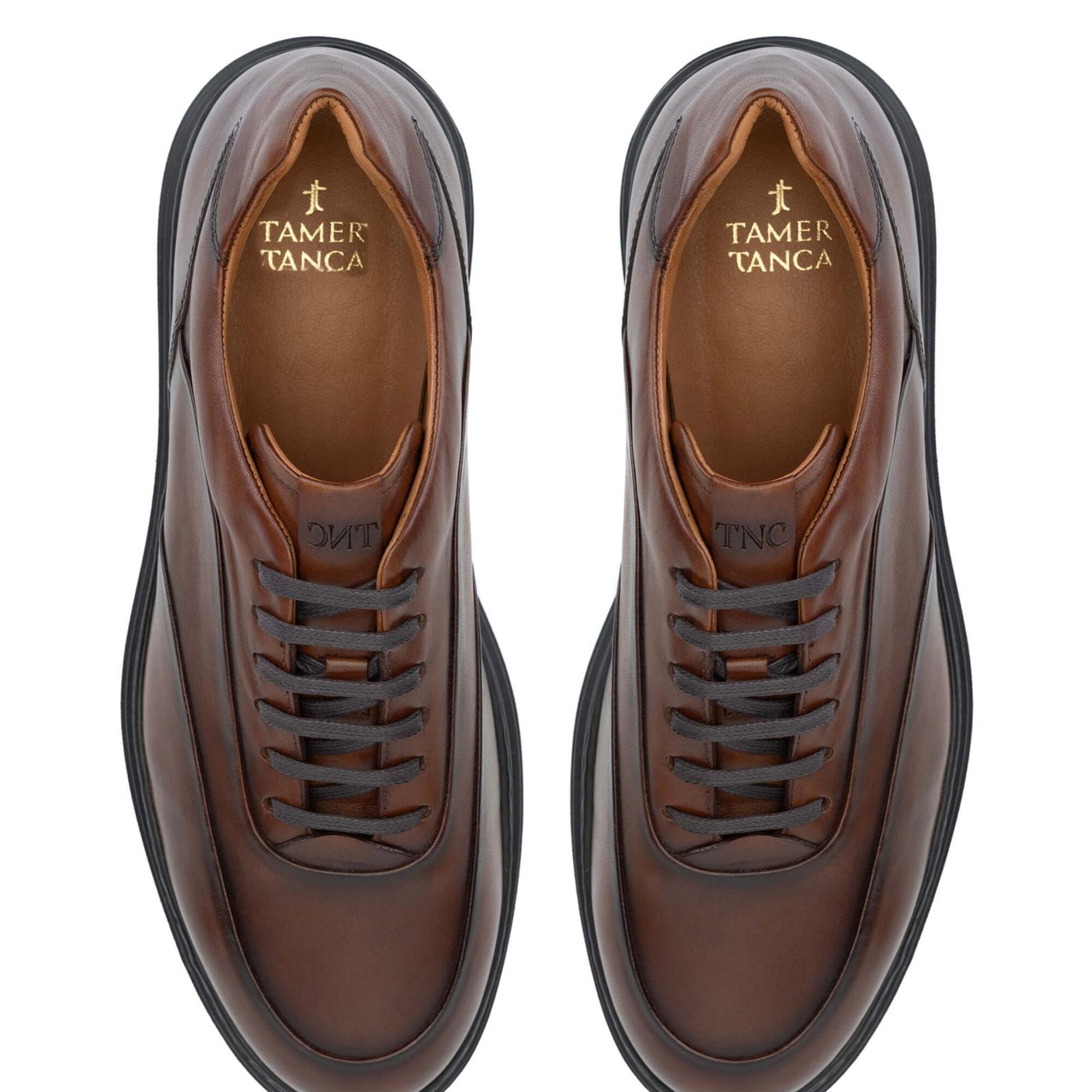 Tamer Tanca Erkek Hakiki Deri Kahverengi Casual Ayakkabı