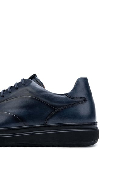  Tamer Tanca Erkek Hakiki Deri Lacivert Casual Ayakkabı
