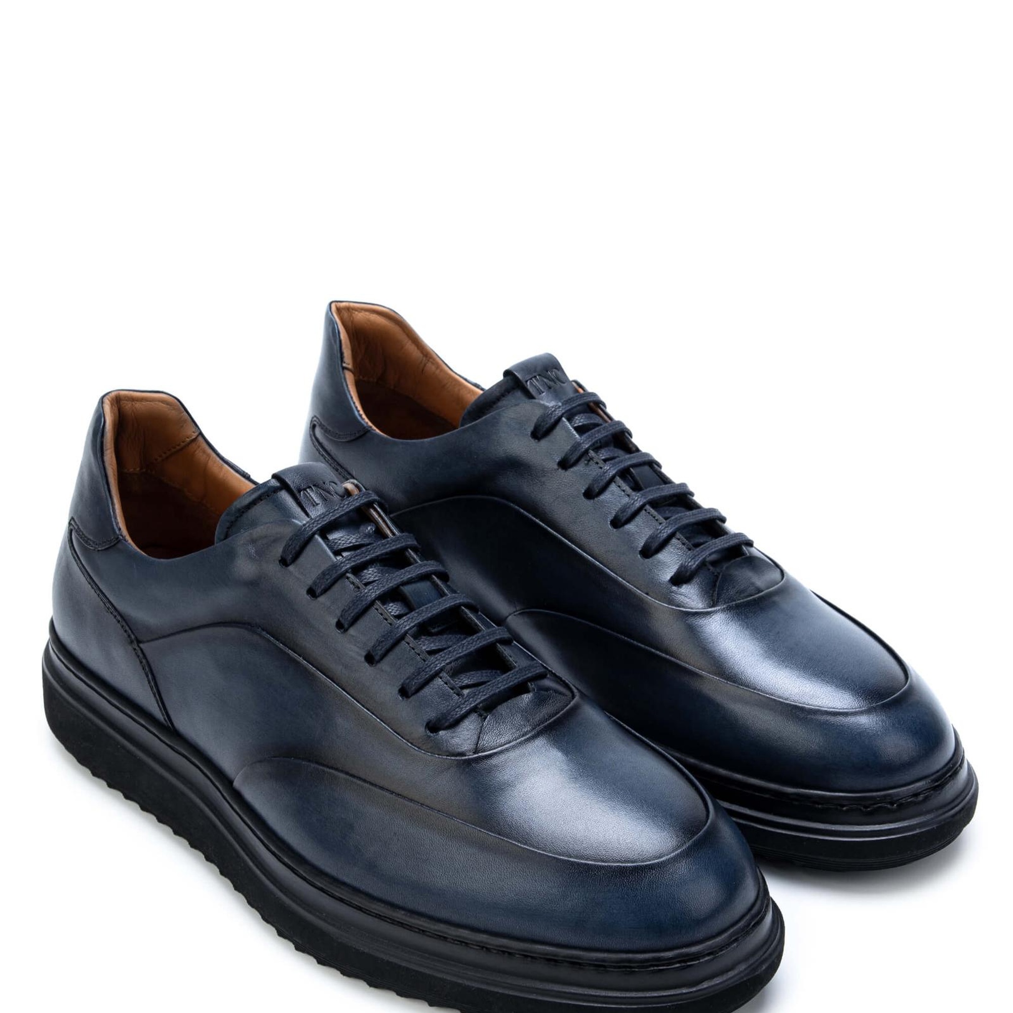 Tamer Tanca Erkek Hakiki Deri Lacivert Casual Ayakkabı