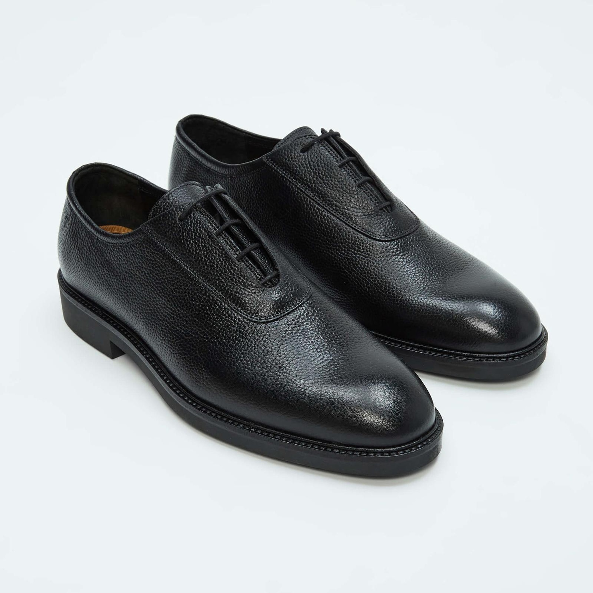 Tamer Tanca Erkek Hakiki Deri Siyah Casual Ayakkabı