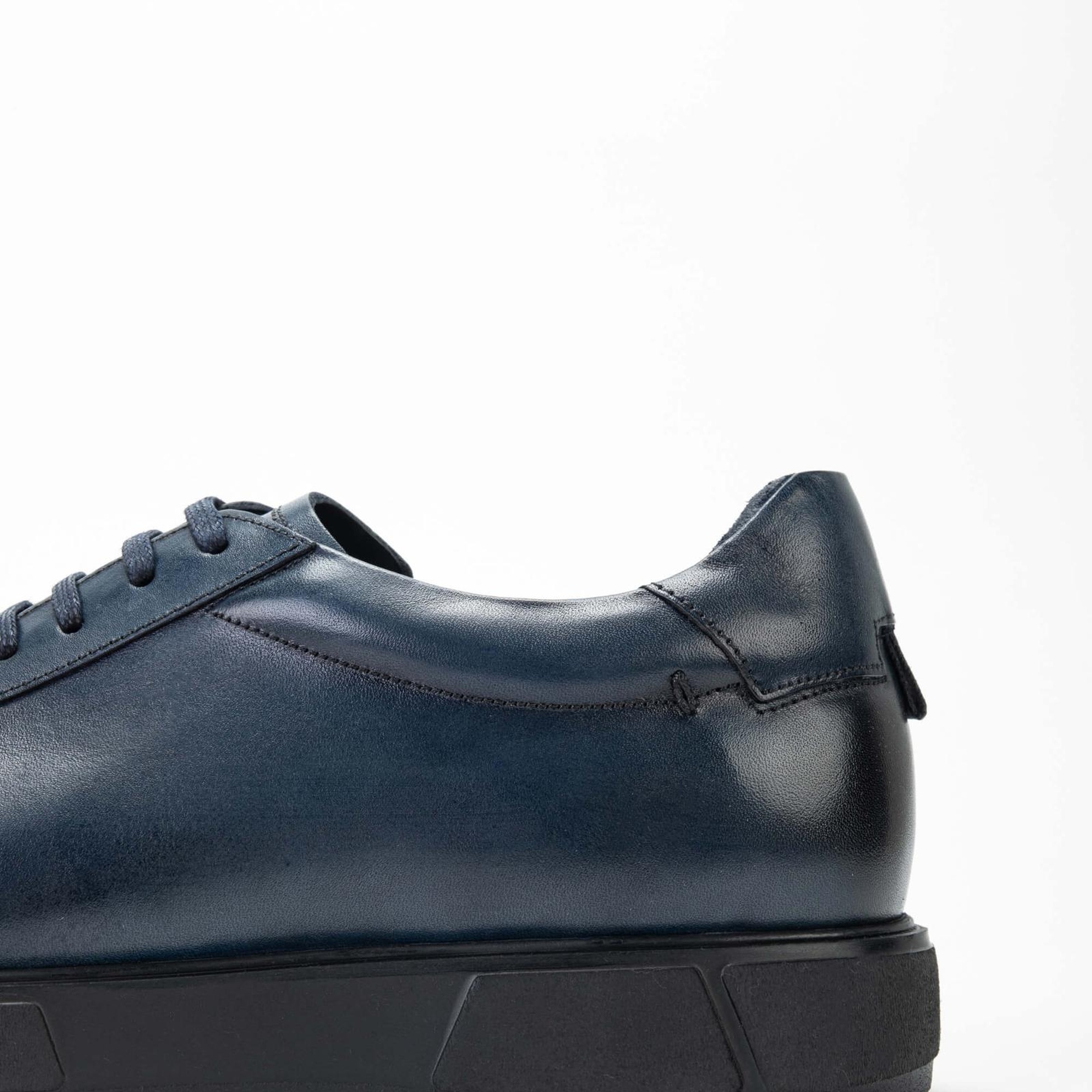 Tamer Tanca Erkek Hakiki Deri Lacivert Casual Ayakkabı