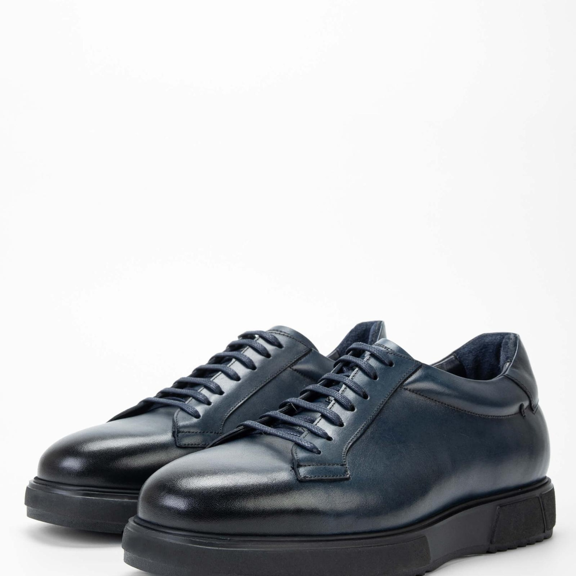 Tamer Tanca Erkek Hakiki Deri Lacivert Casual Ayakkabı