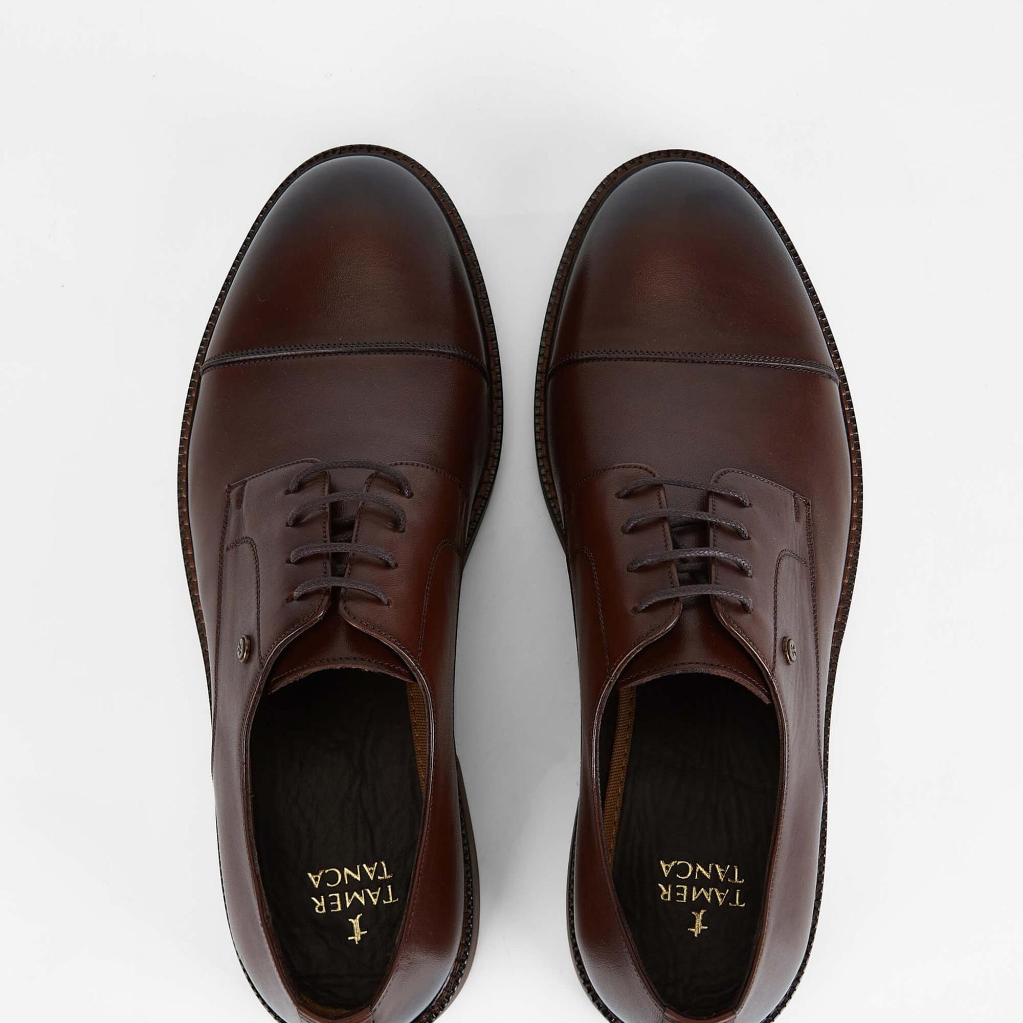 Tamer Tanca Erkek Hakiki Deri Kahverengi Casual Ayakkabı