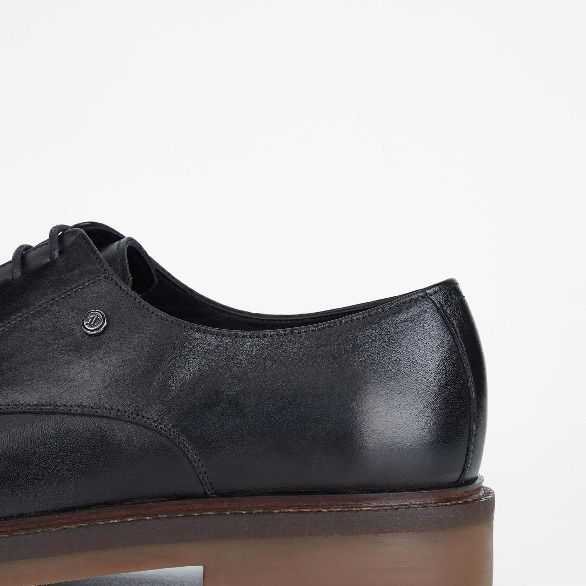 Tamer Tanca Erkek Hakiki Deri Siyah Deri Casual Ayakkabı