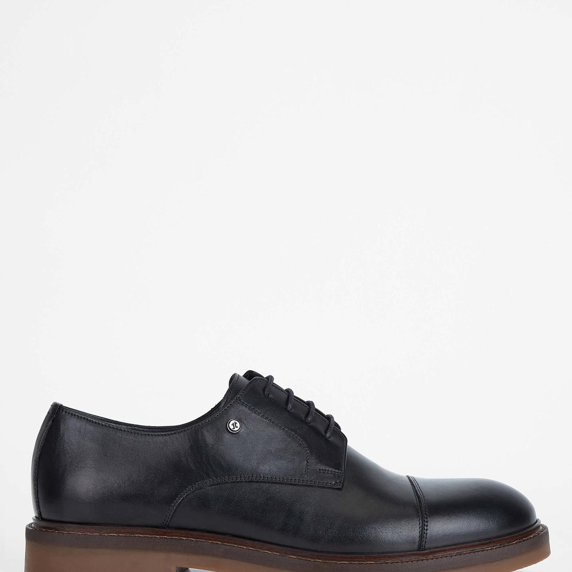 Tamer Tanca Erkek Hakiki Deri Siyah Deri Casual Ayakkabı