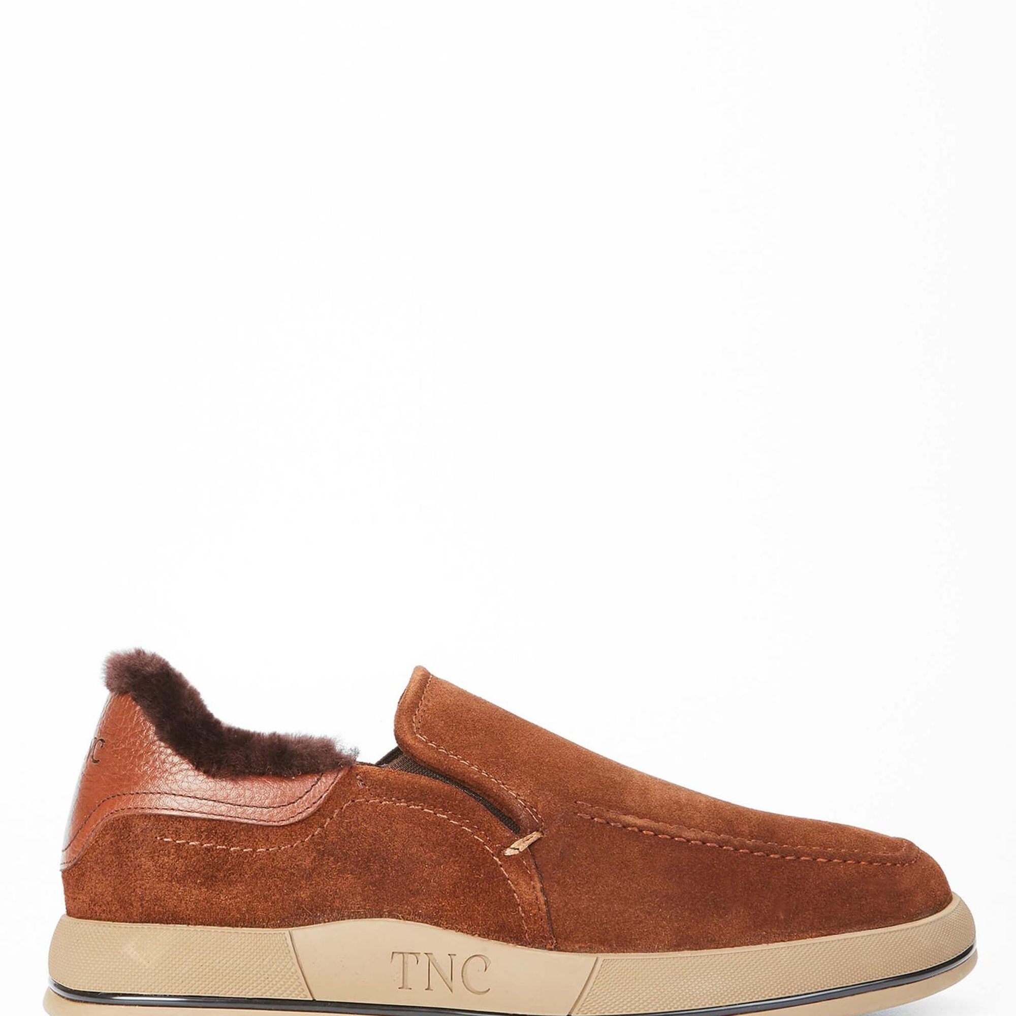 Tamer Tanca Erkek Hakiki Deri Kahverengi Süet Casual Ayakkabı