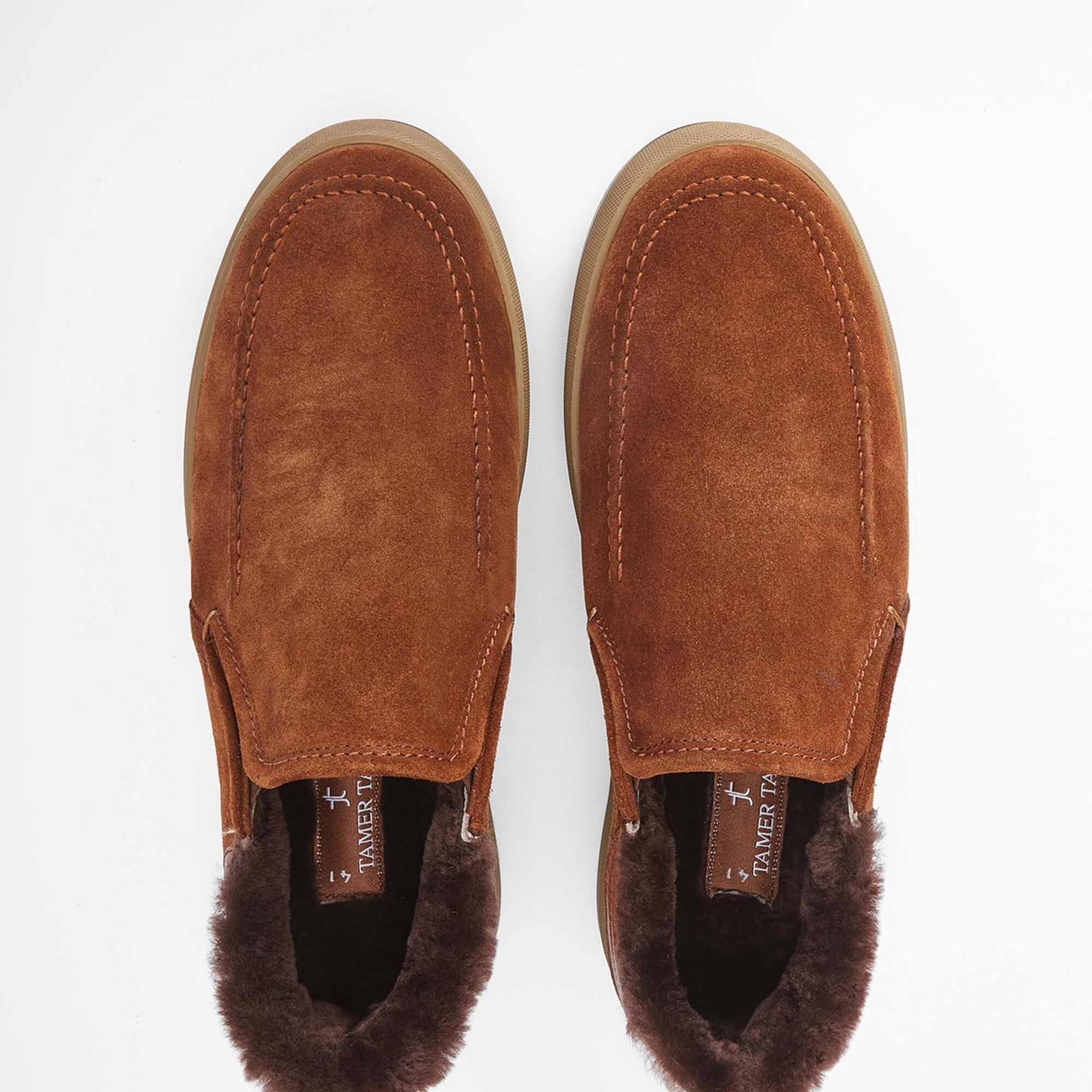 Tamer Tanca Erkek Hakiki Deri Kahverengi Süet Casual Ayakkabı