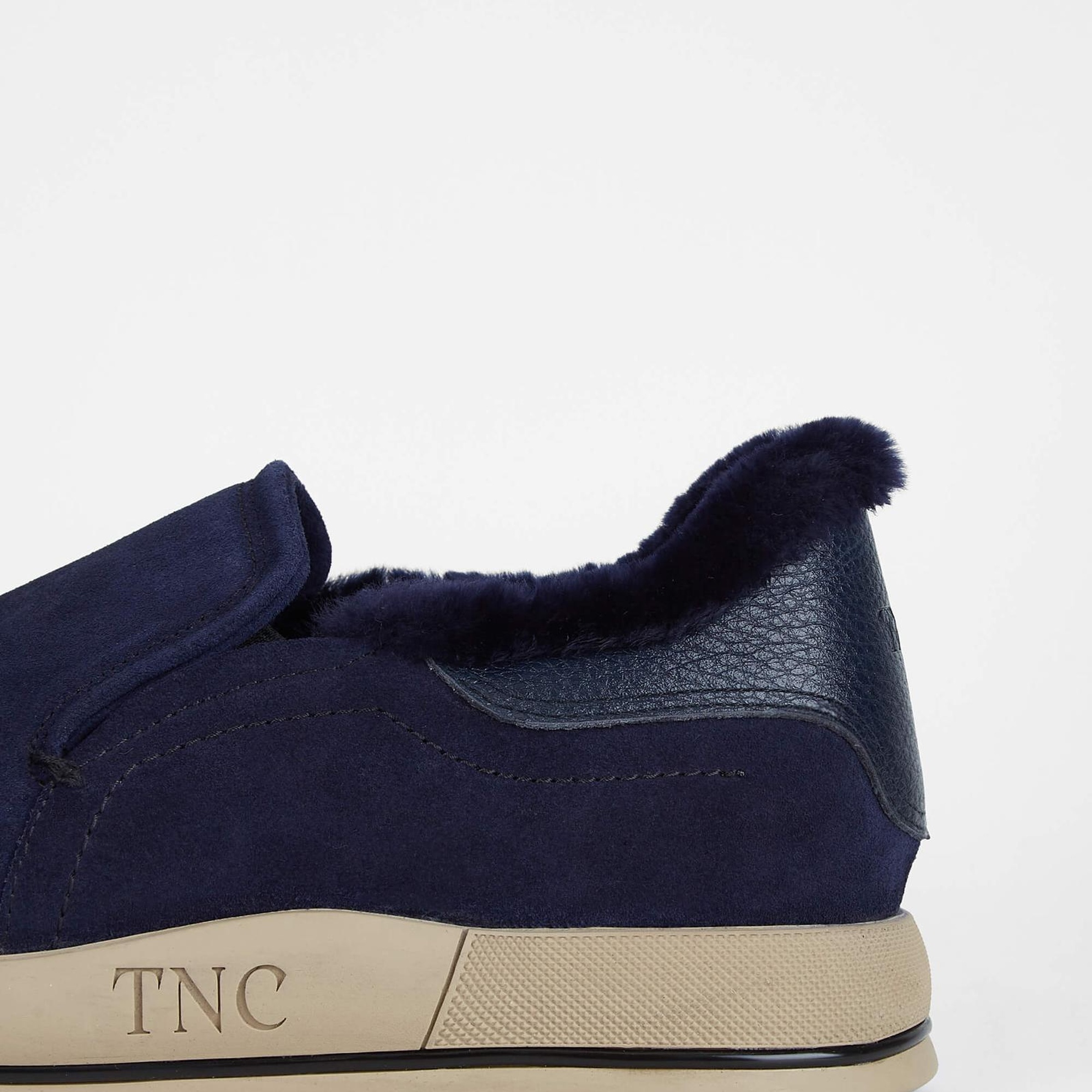 Tamer Tanca Erkek Hakiki Deri Lacivert Süet Casual Ayakkabı