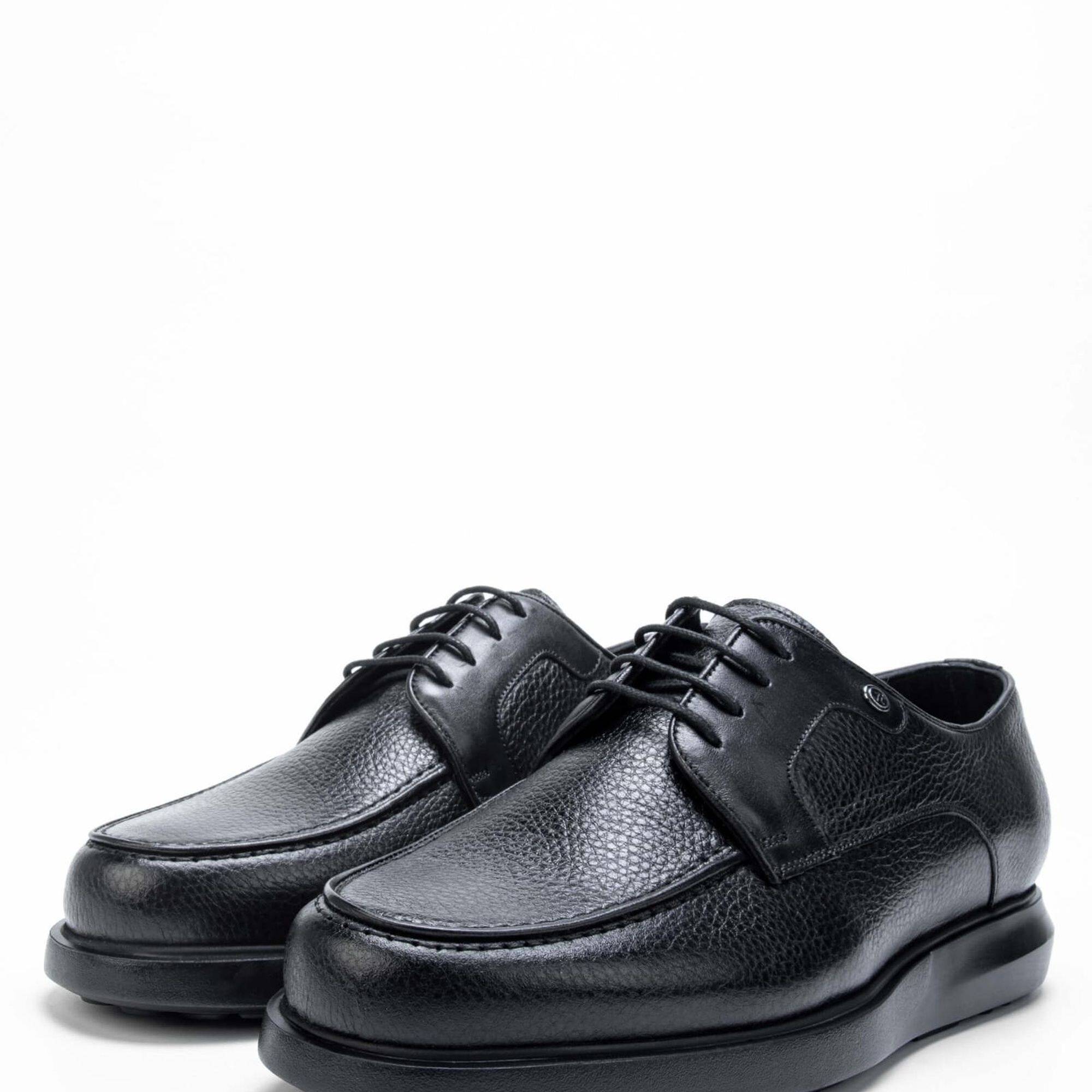 Tamer Tanca Erkek Hakiki Deri Siyah Casual Ayakkabı