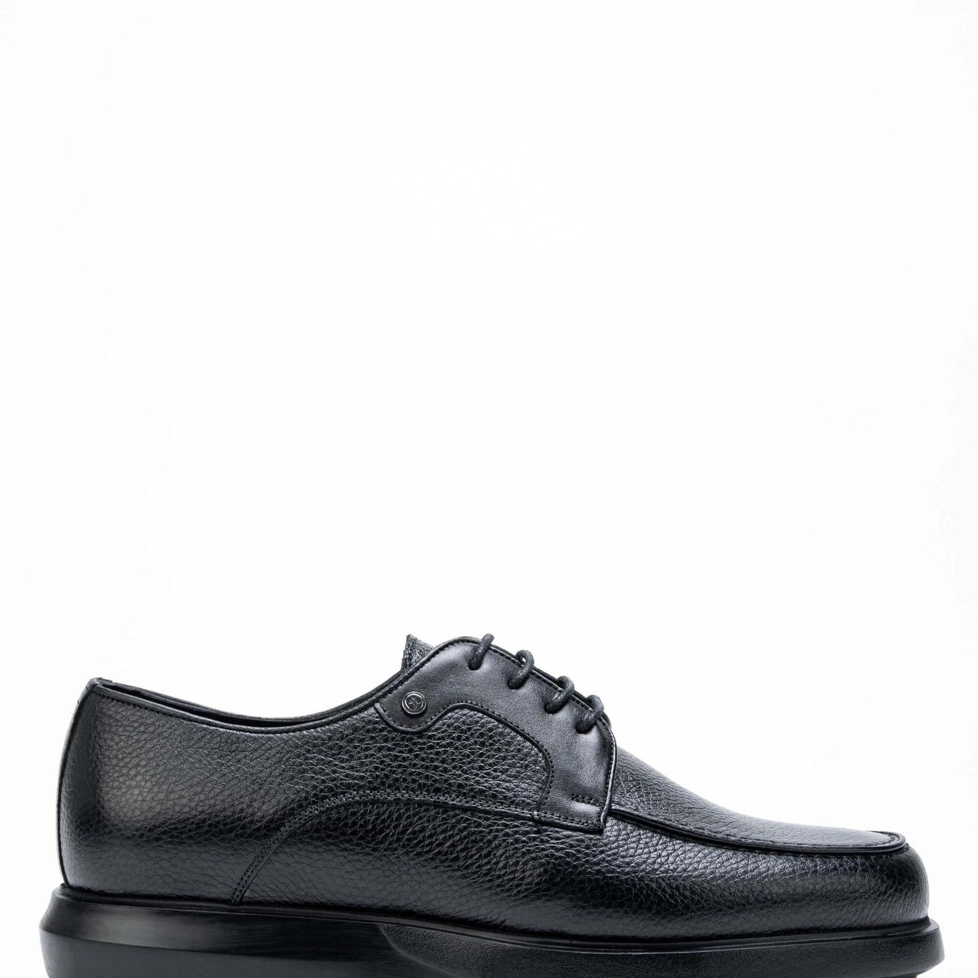 Tamer Tanca Erkek Hakiki Deri Siyah Casual Ayakkabı