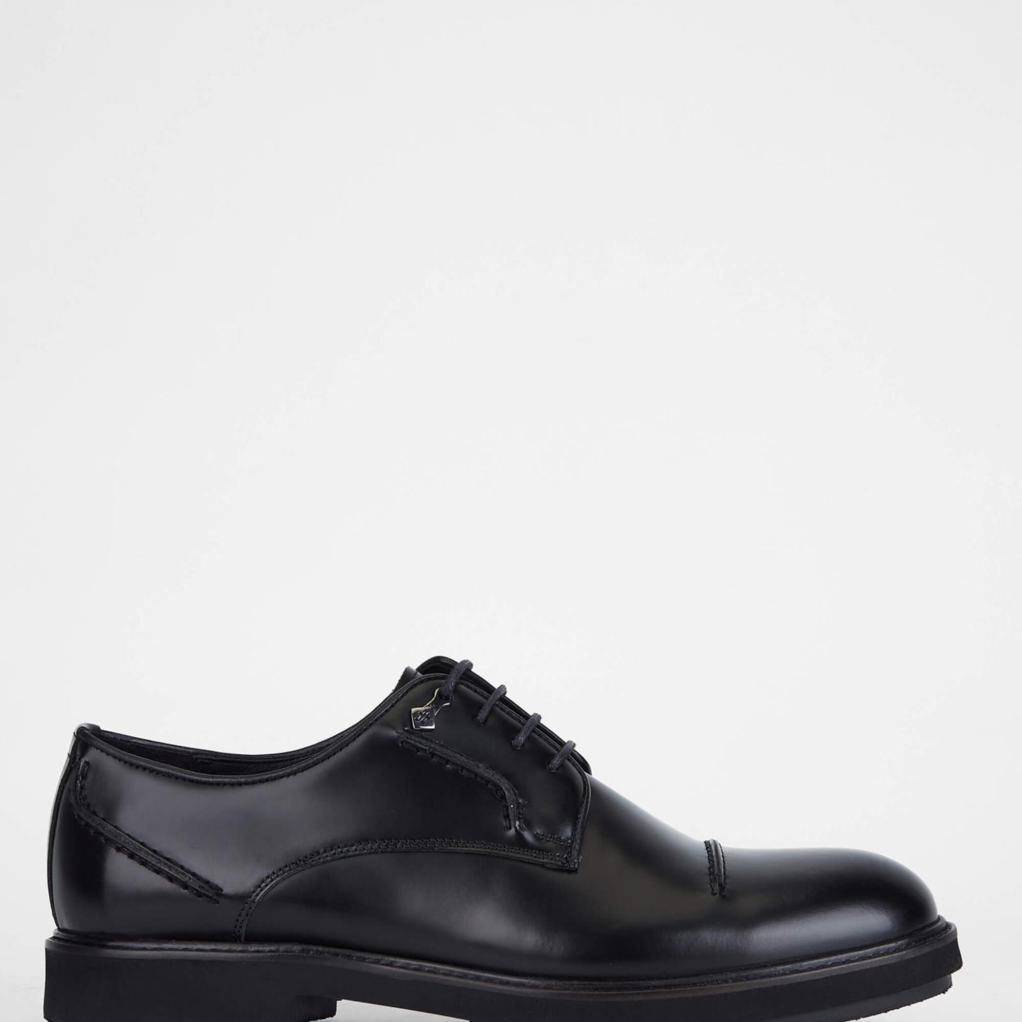 Tamer Tanca Erkek Hakiki Deri Siyah Açma Casual Ayakkabı