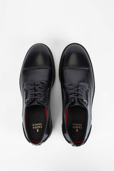  Tamer Tanca Erkek Hakiki Deri Siyah Açma Casual Ayakkabı