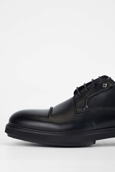  Tamer Tanca Erkek Hakiki Deri Siyah Açma Casual Ayakkabı