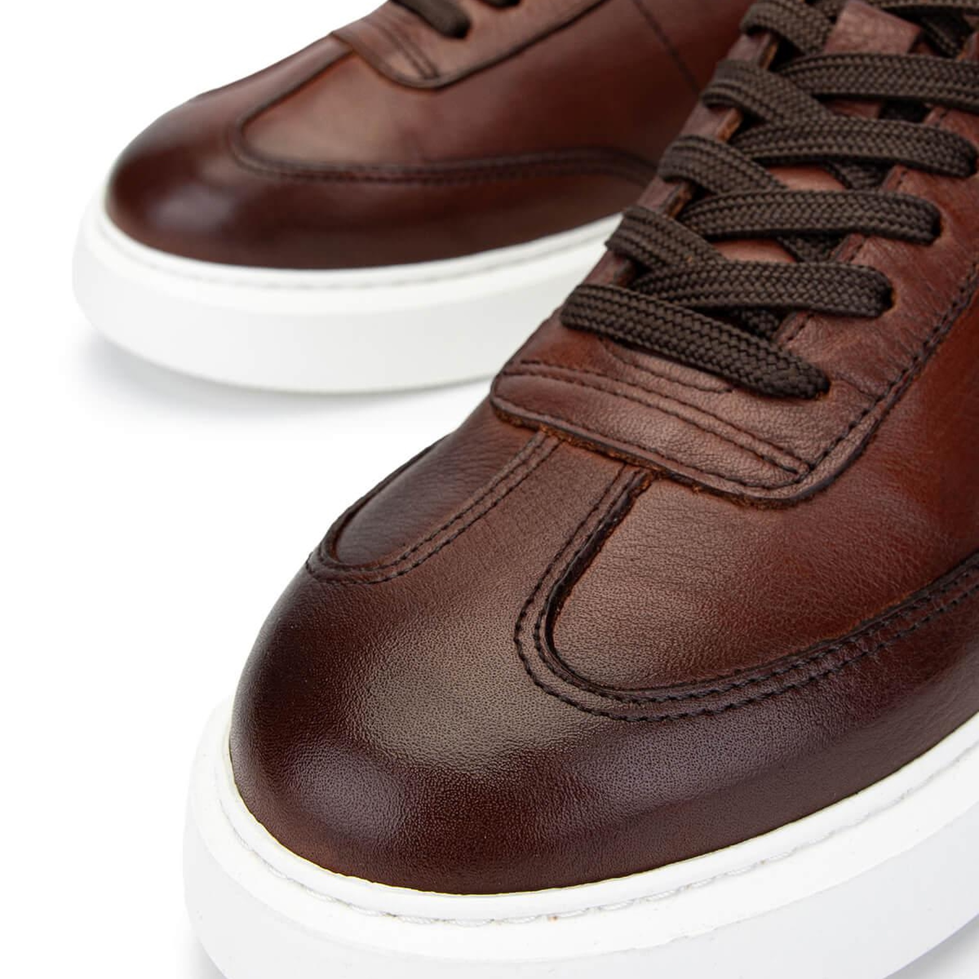 Tamer Tanca Erkek Hakiki Deri Kahverengi Sneakers & Spor Ayakkabı