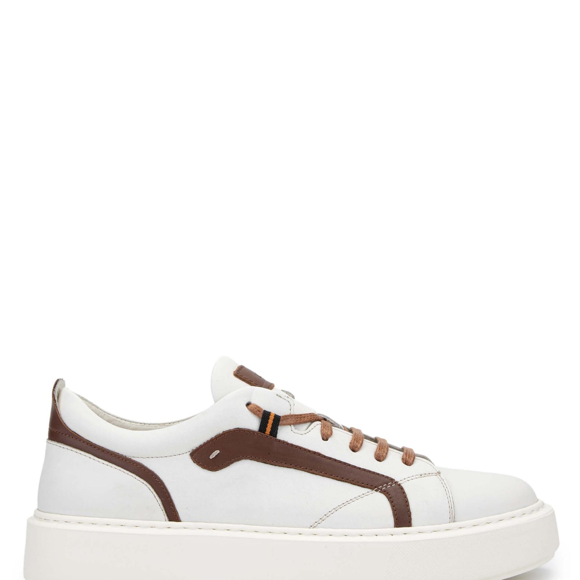 Tamer Tanca Erkek Hakiki Deri Bej Sneakers & Spor Ayakkabı