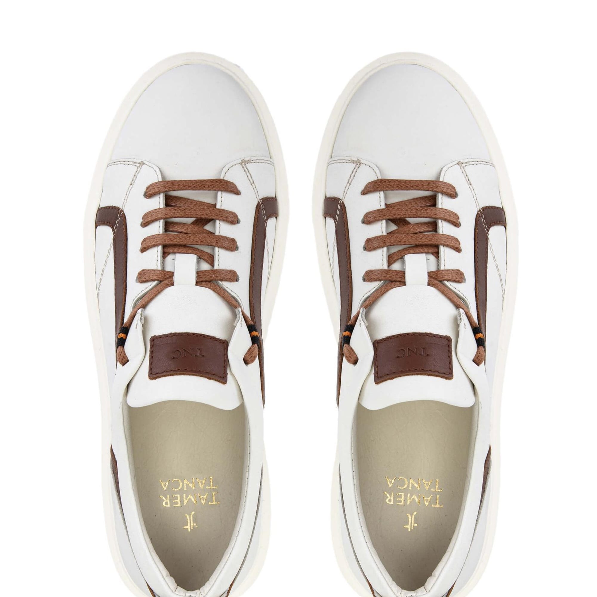 Tamer Tanca Erkek Hakiki Deri Bej Sneakers & Spor Ayakkabı