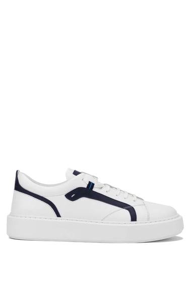  Tamer Tanca Erkek Hakiki Deri Beyaz Sneakers & Spor Ayakkabı