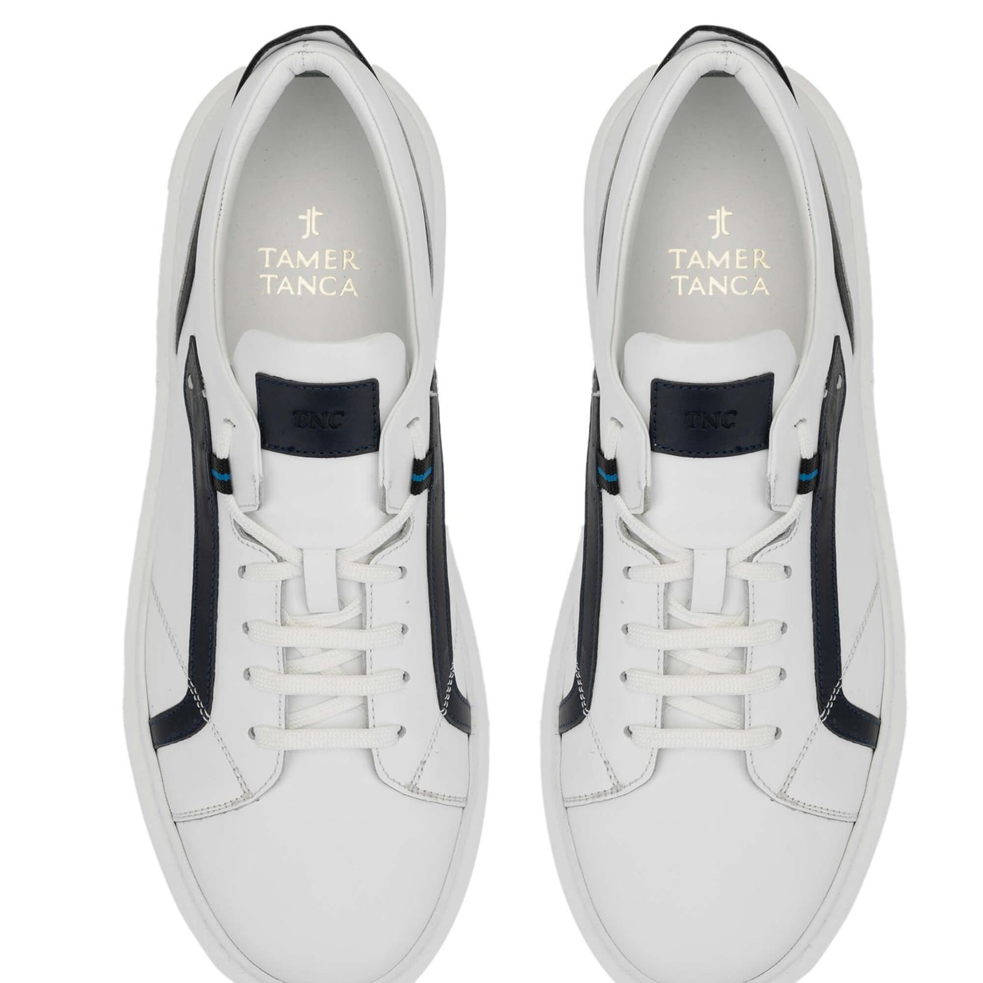 Tamer Tanca Erkek Hakiki Deri Beyaz Sneakers & Spor Ayakkabı