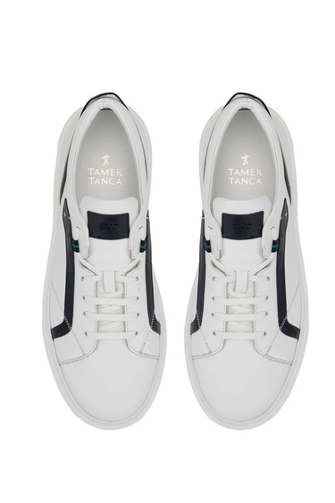  Tamer Tanca Erkek Hakiki Deri Beyaz Sneakers & Spor Ayakkabı