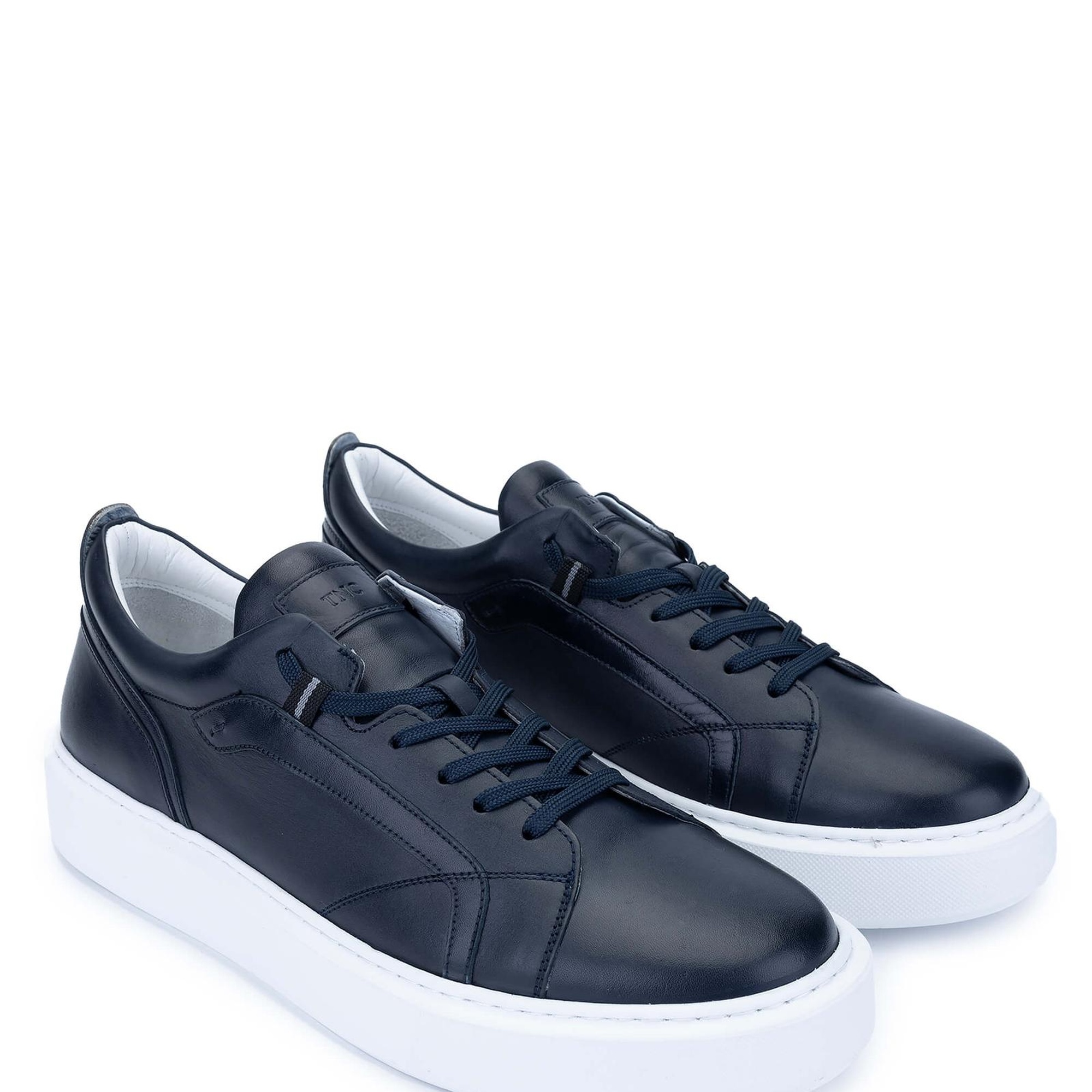 Tamer Tanca Erkek Hakiki Deri Lacivert Sneakers & Spor Ayakkabı