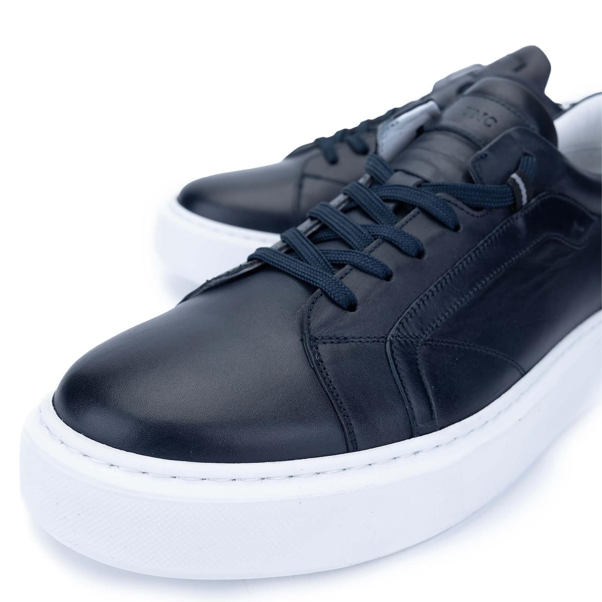 Tamer Tanca Erkek Hakiki Deri Lacivert Sneakers & Spor Ayakkabı